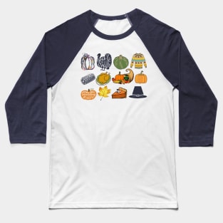 It's the Little Things - Thanksgiving Holiday Baseball T-Shirt